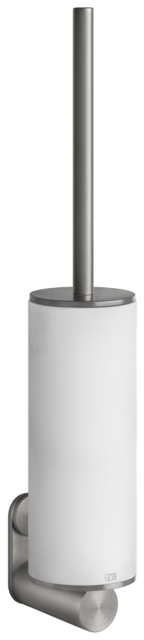 Ёршик Gessi 316, настенный, ⌀75хh452 мм, цвет White/Steel Brushed