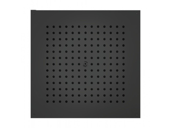 На изображении товар Душ Bossini Dream Cube Flat тропический дождь, 470х470 мм, цвет черный матовый от официального представителя в Москве