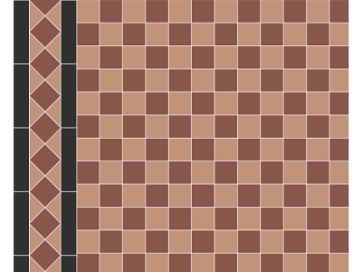 На изображении товар Micro. Керамогранит Victorian Peterborough 5X5 on mesh straight 30,1x30,1 от официального представителя в Москве