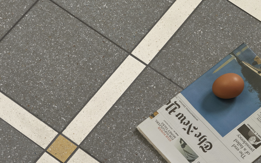 Mutina Керамическая плитка Time Dakota Grey Rough 20,5x20,5 - изображение 1