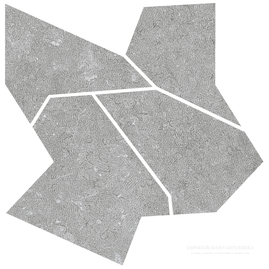 Living Ceramics Керамогранит Noon Grey Deco Mosaic Anti-slip 59,8x59,8