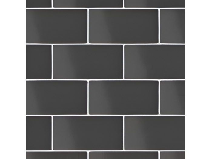 На изображении товар Micro. Керамогранит Microtiles Subway Glaze Black 30,1X30,1 от официального представителя в Москве