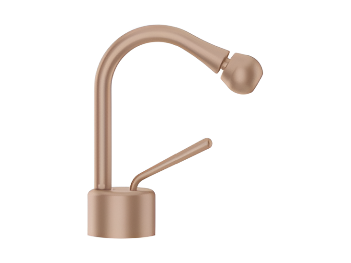 На изображении товар Смеситель для биде Gessi Goccia, без донного клапана, цвет Copper Brushed GHRC от официального представителя в Москве