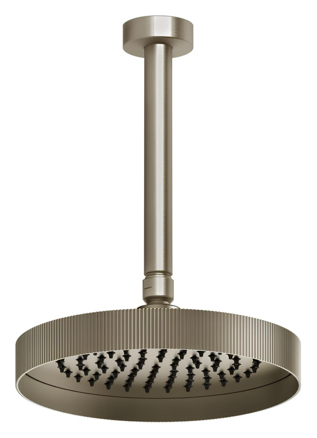 Верхний душ Gessi Ingranaggio, Ø218 мм, поворотный с шарниром, цвет Finox Brushed Nickel