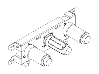 Скрытая часть CeaDesign BUILT-IN PARTS для встраиваемого смесителя с изливом по центру, PWF 02