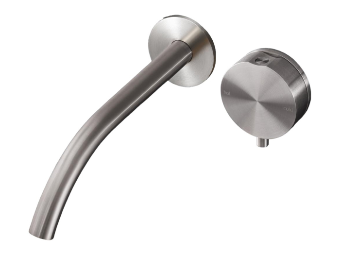 На изображении товар Смеситель для раковины CeaDesign Giotto Plus встраиваемый, излив 220 мм, внешняя часть, цвет Black Diamond сатинированный от официального представителя в Москве