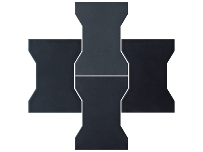На изображении товар Sartoria Керамическая плитка Equus Pavé Black Matt 16.8x23.3 от официального представителя в Москве