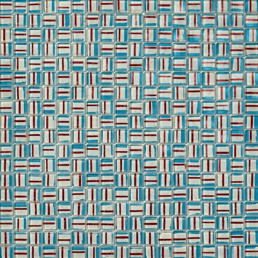 Sicis Стеклянная мозаика Ragtime Mosaic Hughes chips size 15х15 mm sheet size 295x295 mm