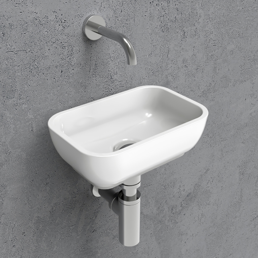 Раковина Flaminia Pass, подвесная/для установки на столешницу, 300х220 мм, цвет белый - изображение 1