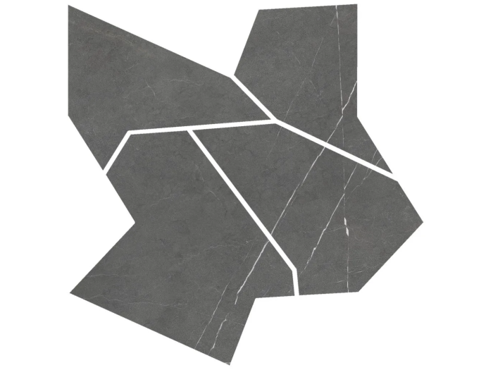 На изображении товар Living Ceramics Керамогранит Allure Anthracite Deco mosaic Soft textured 59,8x59,8 от официального представителя в Москве