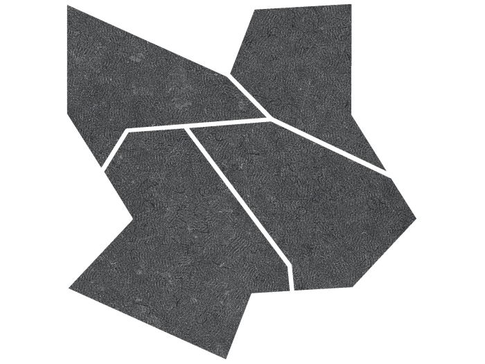 На изображении товар Living Ceramics Керамогранит Noon Anthracite Deco Mosaic Anti-slip 59,8x59,8 от официального представителя в Москве