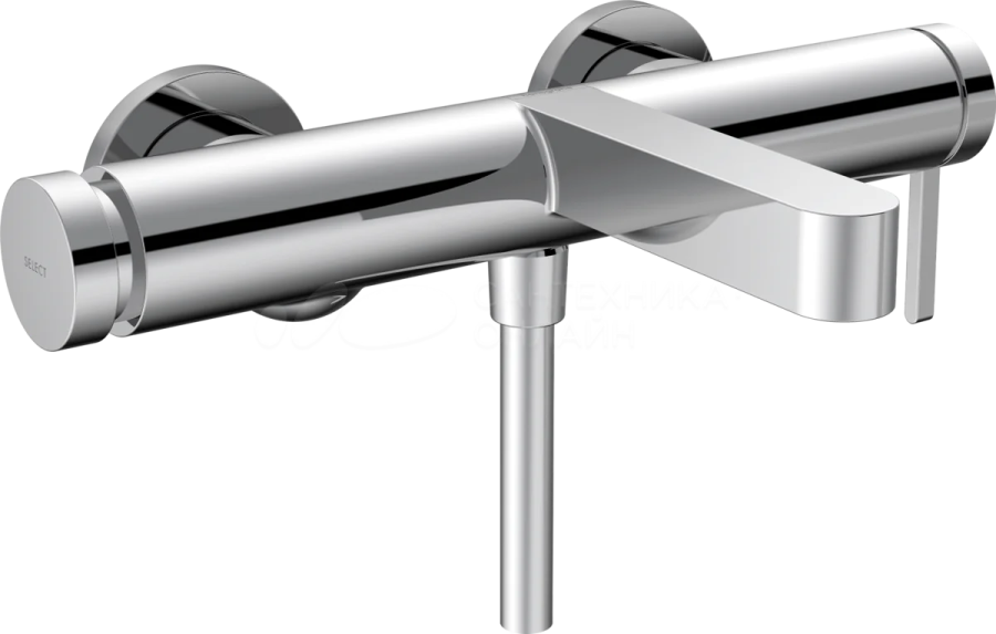 Смеситель для ванны Hansgrohe Finoris, настенный, внешнего монтажа, на 2 отверстия, цвет хром