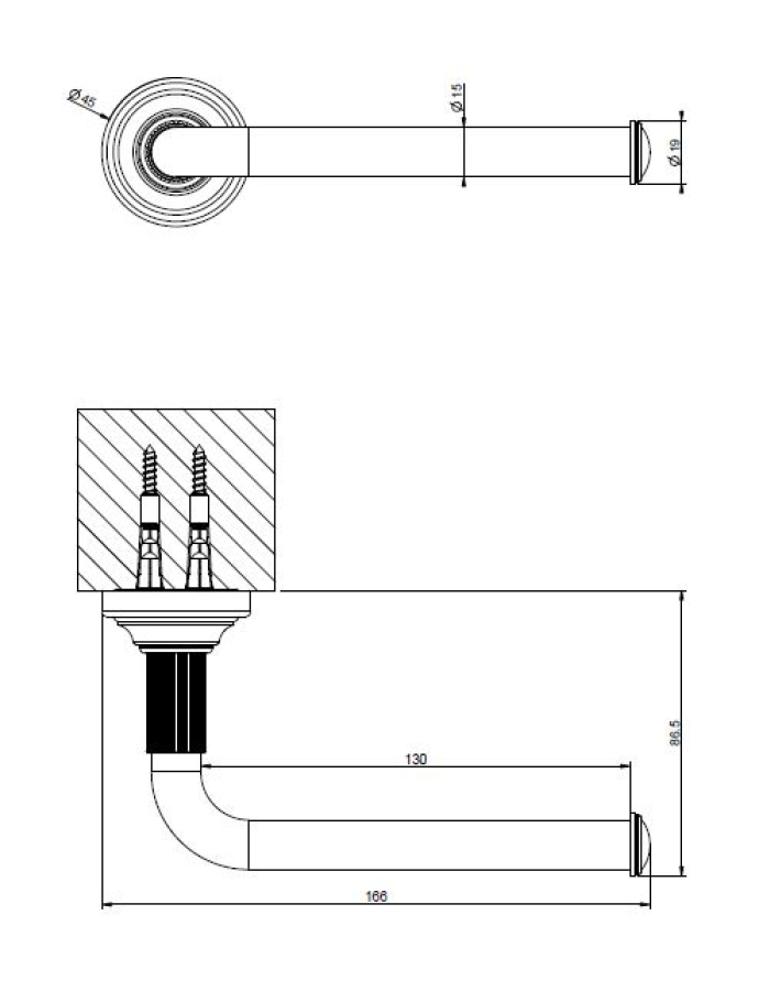 Бумагодержатель Gessi Venti20 Accessori, настенный, без крышки, ширина 166 мм, цвет Brass PVD - изображение 1
