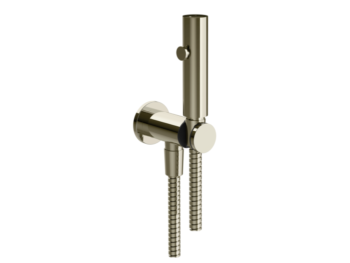 На изображении товар Душ гигиенический Gessi Tondo, настенный, цвет Nickel PVD от официального представителя в Москве