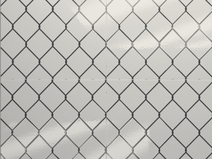 На изображении товар Iris Ceramica Керамическая плитка Diesel Fence Fence decoro glossy 20x20 от официального представителя в Москве