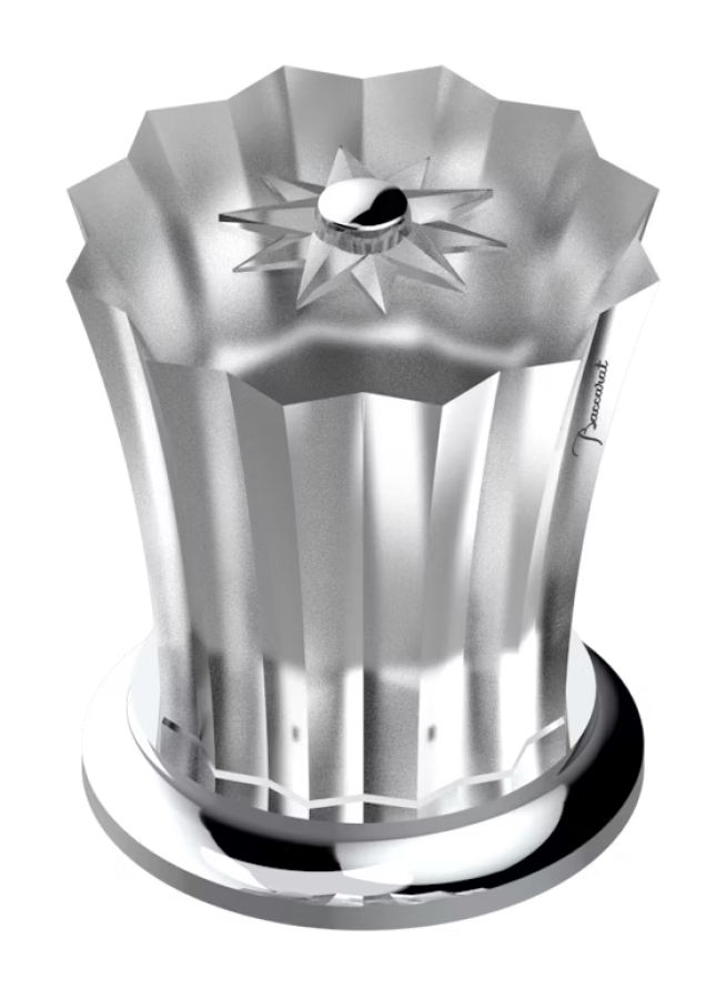 Запорный вентиль THG Mille Nuits-Clear crystal, цвет хром