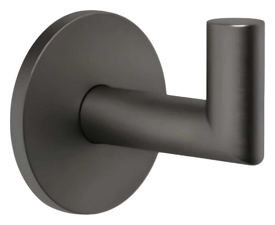 Крючок Gessi Tondo Accessories, настенный, Ø50 мм, цвет Black Metal Brushed PVD