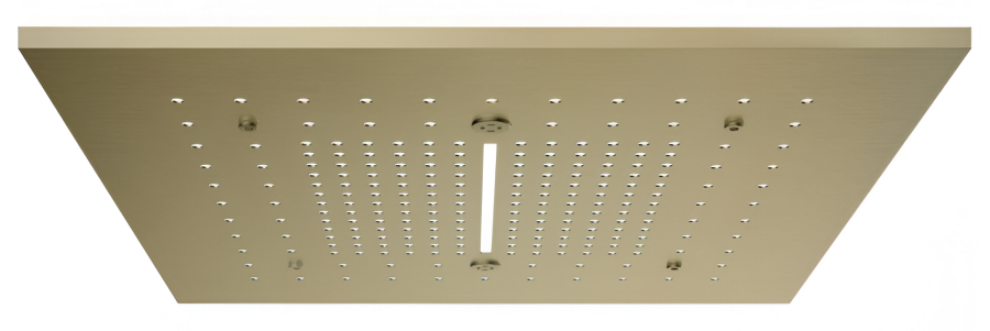 Накладная панель Gessi Afilo, для многофункциональной душевой системы, 500х500 мм, цвет brass brushed PVD