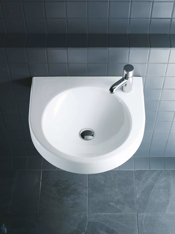 Раковина Duravit Architec подвесная, 575х520 мм, с 1 отверстием под смеситель справа, цвет белый - изображение 1