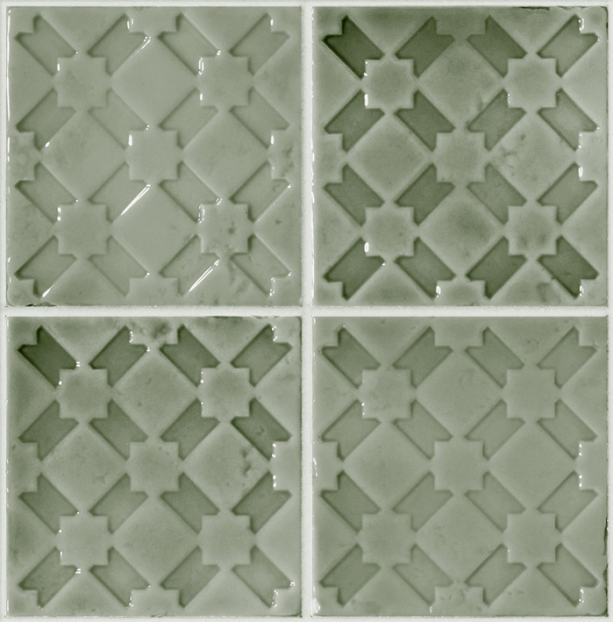 CERAMICHE GRAZIA Керамическая плитка SHADES OF ART 13X13 ALCAZAR JADE - изображение 1