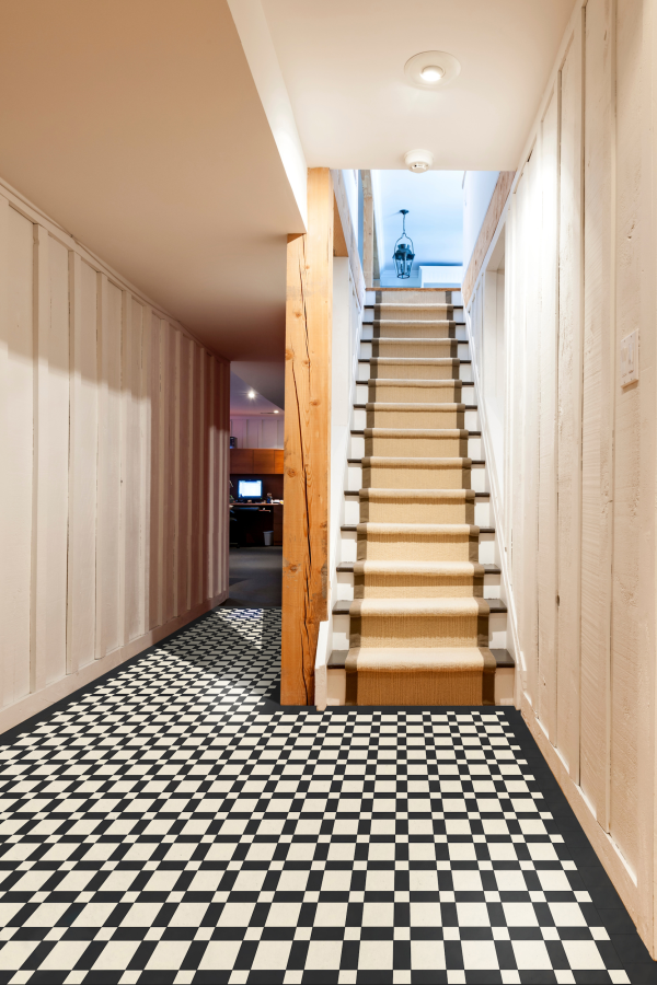 Micro. Керамогранит Victorian Oxford (Black&Terracotta) on mesh straight 30,1x30,1 - изображение 5