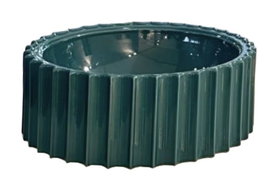 Раковина Flaminia Settecento Cut накладная, Ø440х160 мм, цвет Smeraldo