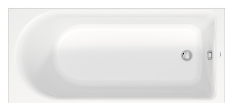 Ванна Duravit D-Neo, встраиваемая, 1700x750 мм, с 1 наклоном для спины, цвет белый