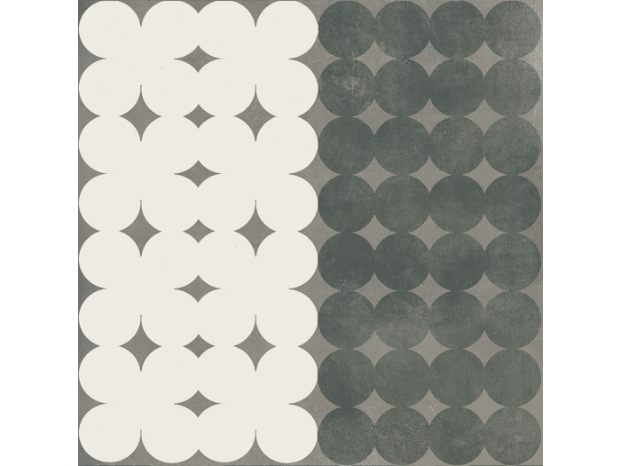 На изображении товар Mutina Керамогранит Azulej Trevo Nero 20x20 от официального представителя в Москве