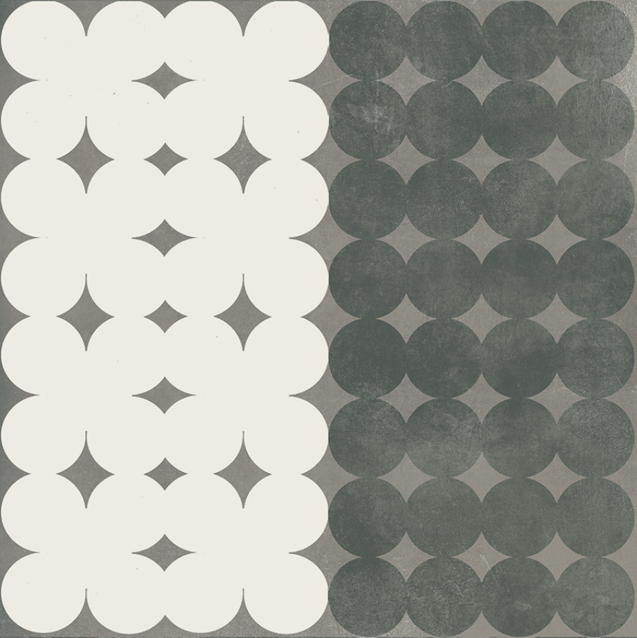 Mutina Керамогранит Azulej Trevo Nero 20x20