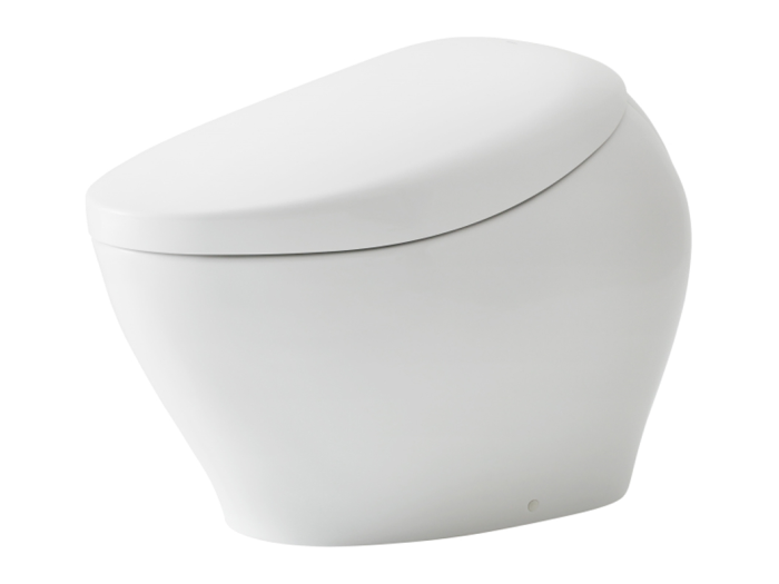 На изображении товар Унитаз без подсветки Toto Neorest NX , 468x800x565 мм, напольный, безободковый, электронный, пульт управления, сиденье, функции Actilight от официального представителя в Москве