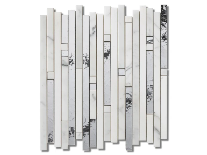 На изображении товар Sicis Смешанная мозаика Fibers Thick Feldspar 288x331 mm от официального представителя в Москве