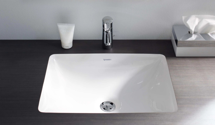 Раковина Duravit Starck 3 встраиваемая снизу, 490x365 мм, с переливом, цвет белый с покрытием WonderGliss - изображение 1