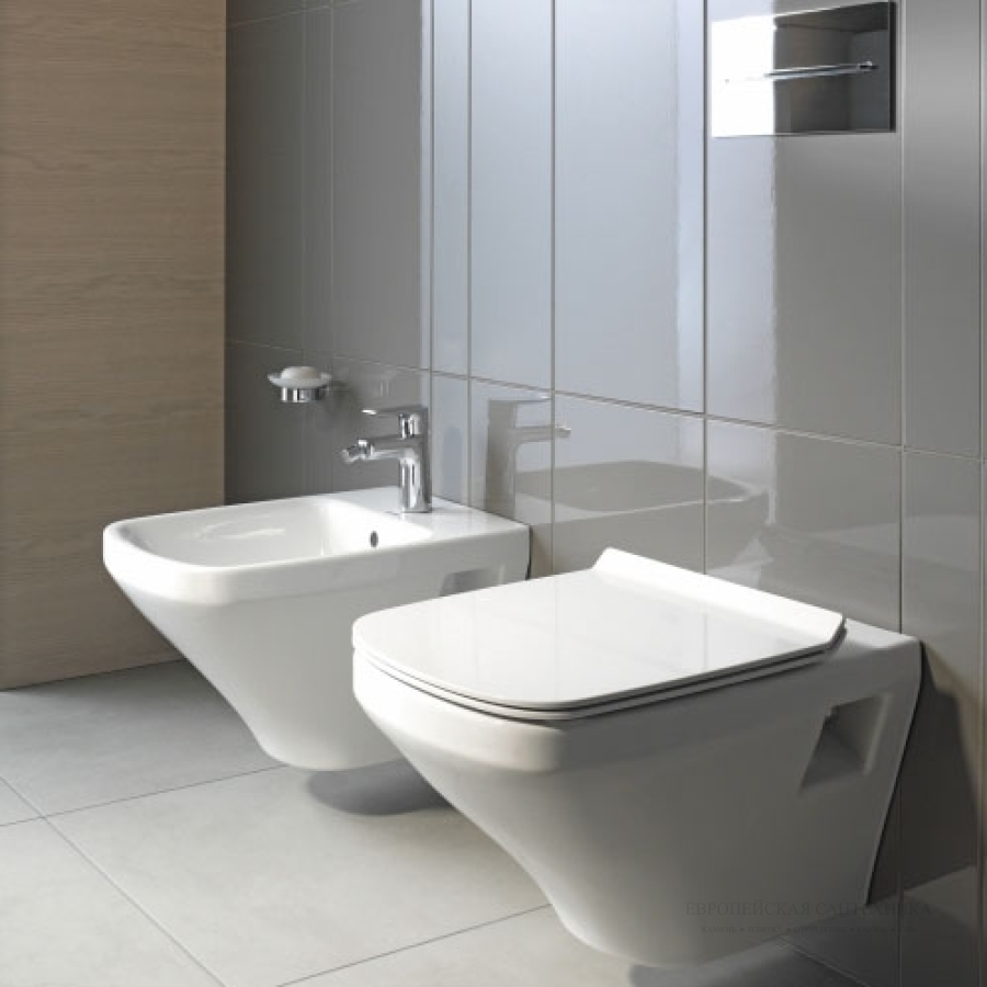 Унитаз Duravit DuraStyle Rimless подвесной в комплекте с крышкой, 370x540 мм, цвет белый - изображение 2