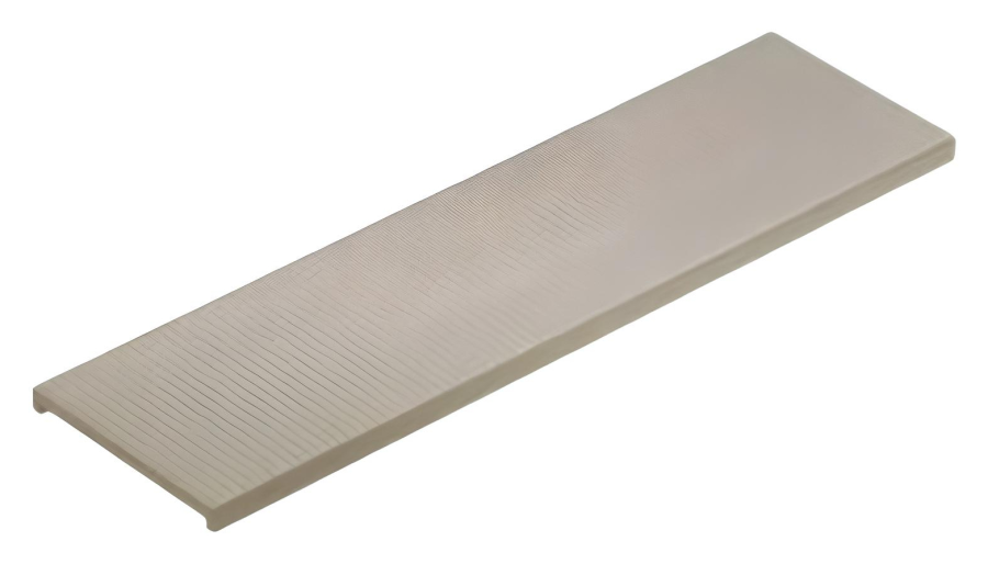 Накладная панель для душевого трапа Gessi Rigato, для укладки по центру к артикулу 67050, длина 160 мм, цвет Finox Brushed Nickel