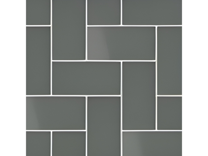 На изображении товар Micro. Керамогранит Microtiles Herringbone Mix Glaze Graphite 40,2x40,2 от официального представителя в Москве