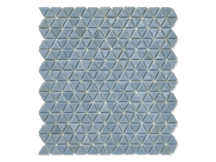 На изображении товар Sicis Смальтовая мозаика Trigono Mosaic Artico chips size 19x21 mm sheet-size 284x300 mm от официального представителя в Москве