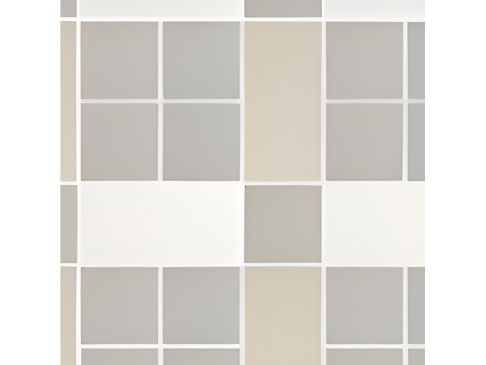 На изображении товар Micro. Керамогранит Microtiles Plaid Mix White/Sand/Dust 30,1x30,1 от официального представителя в Москве