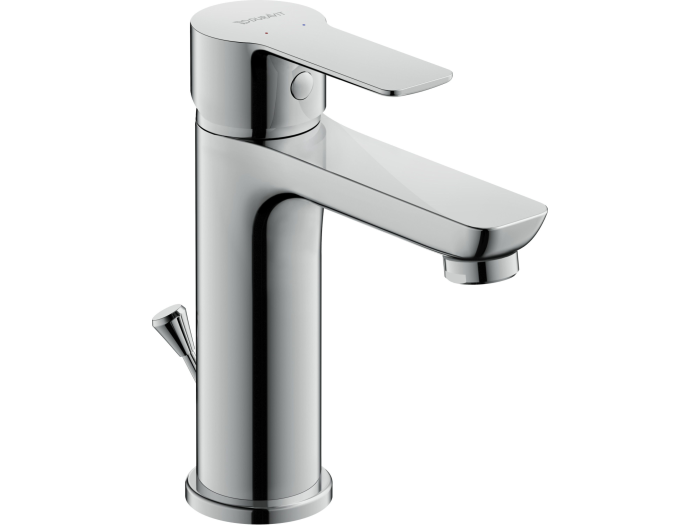 На изображении товар Смеситель для раковины Duravit A.1 однорычажный, h-167 мм, с донным клапаном, цвет хром от официального представителя в Москве
