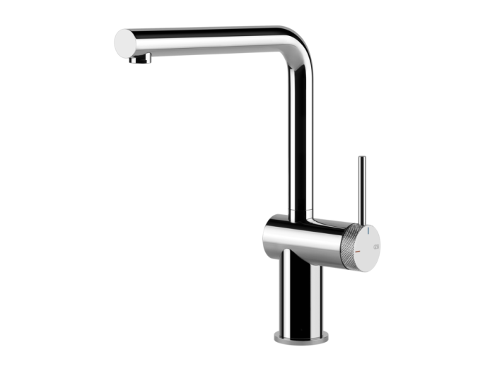 На изображении товар Смеситель для кухни Gessi Inedito однорычажный, вылет излива 218 мм, цвет хром от официального представителя в Москве