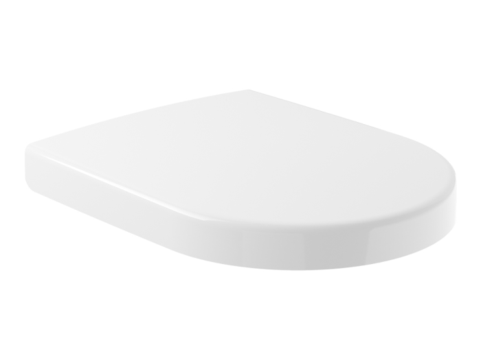 На изображении товар Сиденье с крышкой Villeroy&Boch Subway 2.0 375х459 мм, белое от официального представителя в Москве
