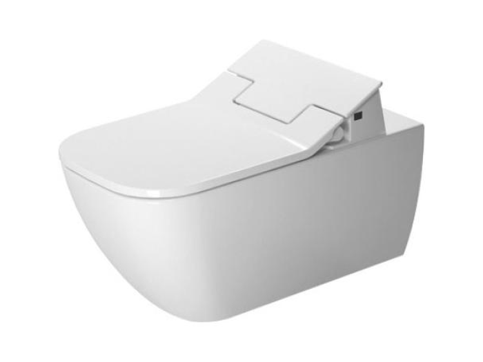 На изображении товар Duravit Happy D.2 унитаз подвесной 620 мм, вертикальный смыв, безободковый, WG, цвет белый от официального представителя в Москве