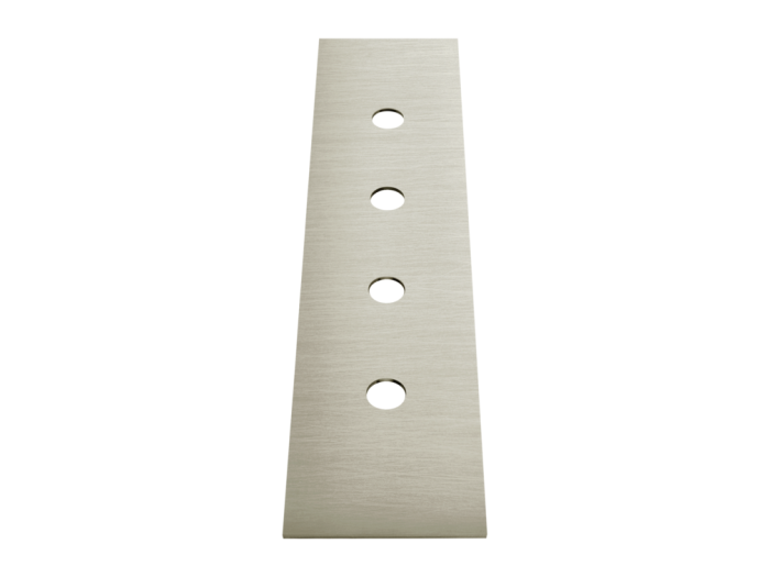 На изображении товар Пластина для монтажного бокса Gessi, на 4 отверстия, цвет Finox Brushed Nickel от официального представителя в Москве