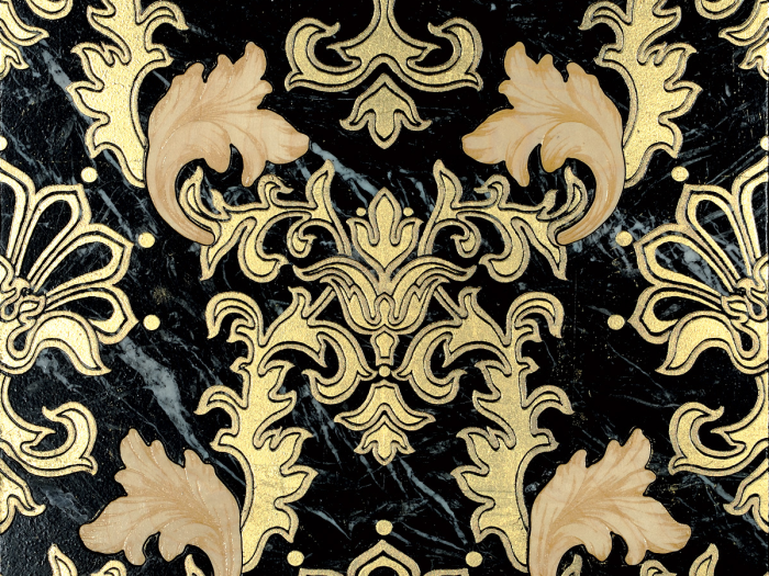 На изображении товар Akros Venezia Камень Axioma Oxis TS Nero Marquinia Gold Acero 40x40x1 от официального представителя в Москве