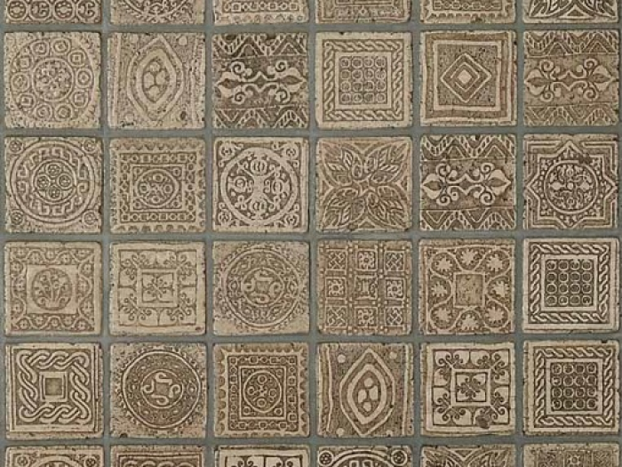 На изображении товар Akros Venezia Камень Decorative Art I mosaici Pomposa Travertino classico 30,5x30,5x1 от официального представителя в Москве