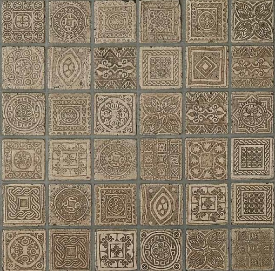 Akros Venezia Камень Decorative Art I mosaici Pomposa Travertino classico 30,5x30,5x1