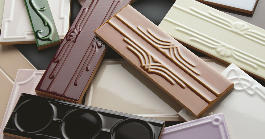 Etruria Керамическая плитка ART DÉCO 12.4X25 Vector Frame C Deep Chestnut - изображение 5