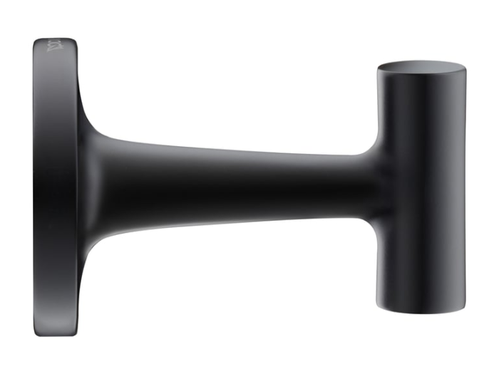 На изображении товар Крючок Duravit Starck T одинарный 50х73 мм, чёрный матовый от официального представителя в Москве