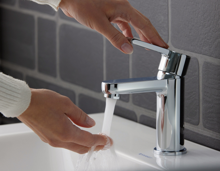 Смеситель для раковины Duravit B.2 однорычажный, h-165 мм, цвет хром - изображение 7