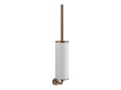 На изображении товар Ёршик Gessi Venti20, подвесной, с белой колбой, цвет Copper Brushed PVD от официального представителя в Москве