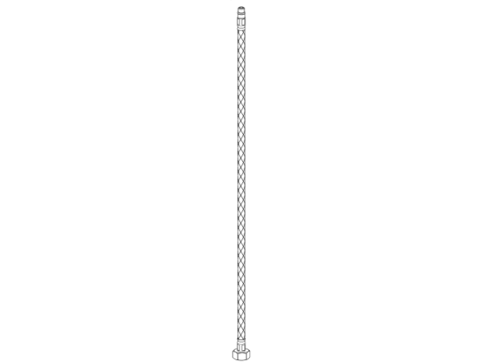 На изображении товар Gessi шланг подводки на холодную воду, G 3/8", запасная часть от официального представителя в Москве